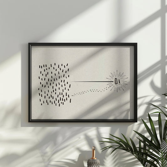 Jesus Leaves the 99 Abstract Art Printable
