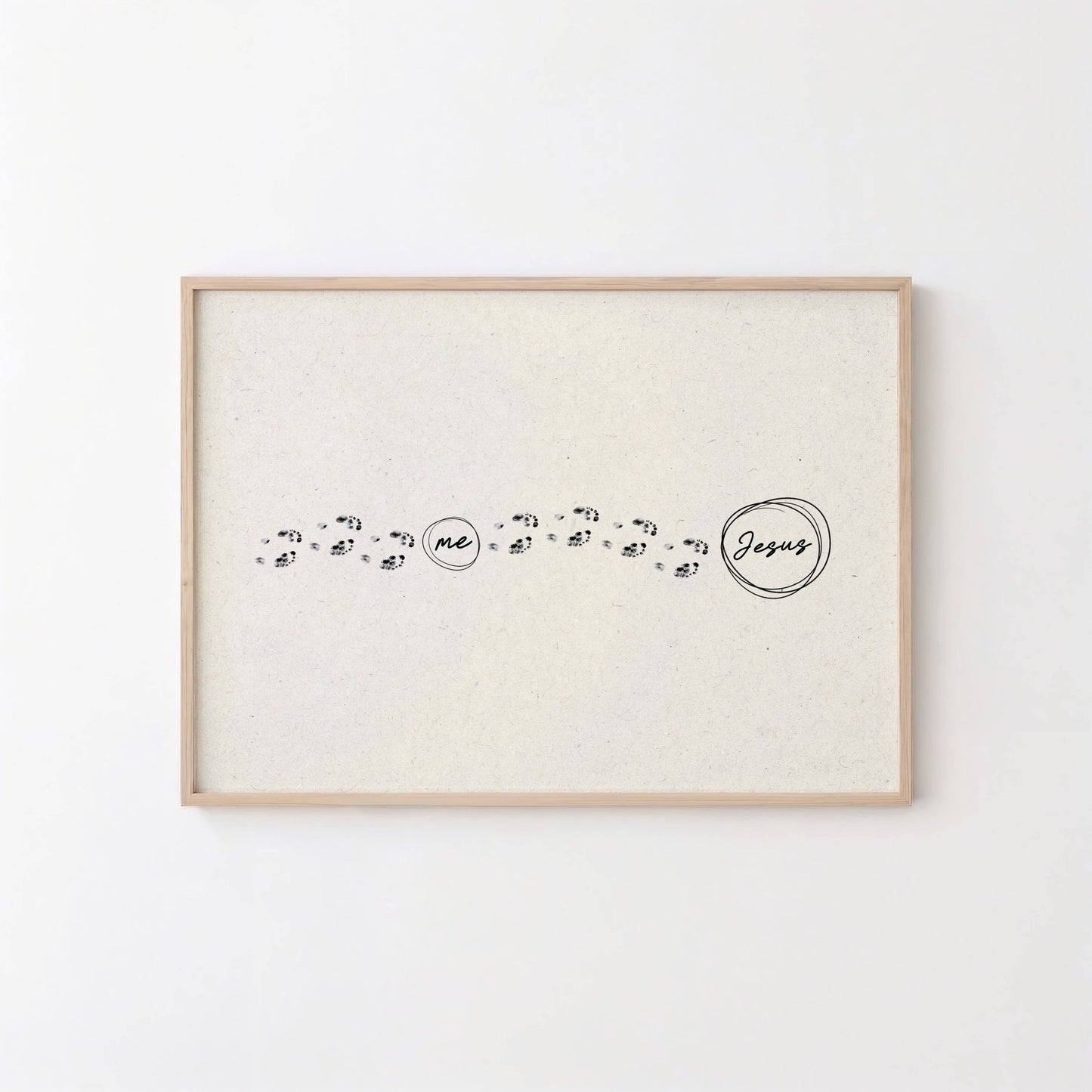 Follow Jesus Wall Art Print Christian