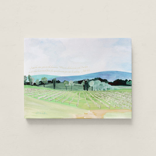 I am the vine you are the branches Christian canvas art