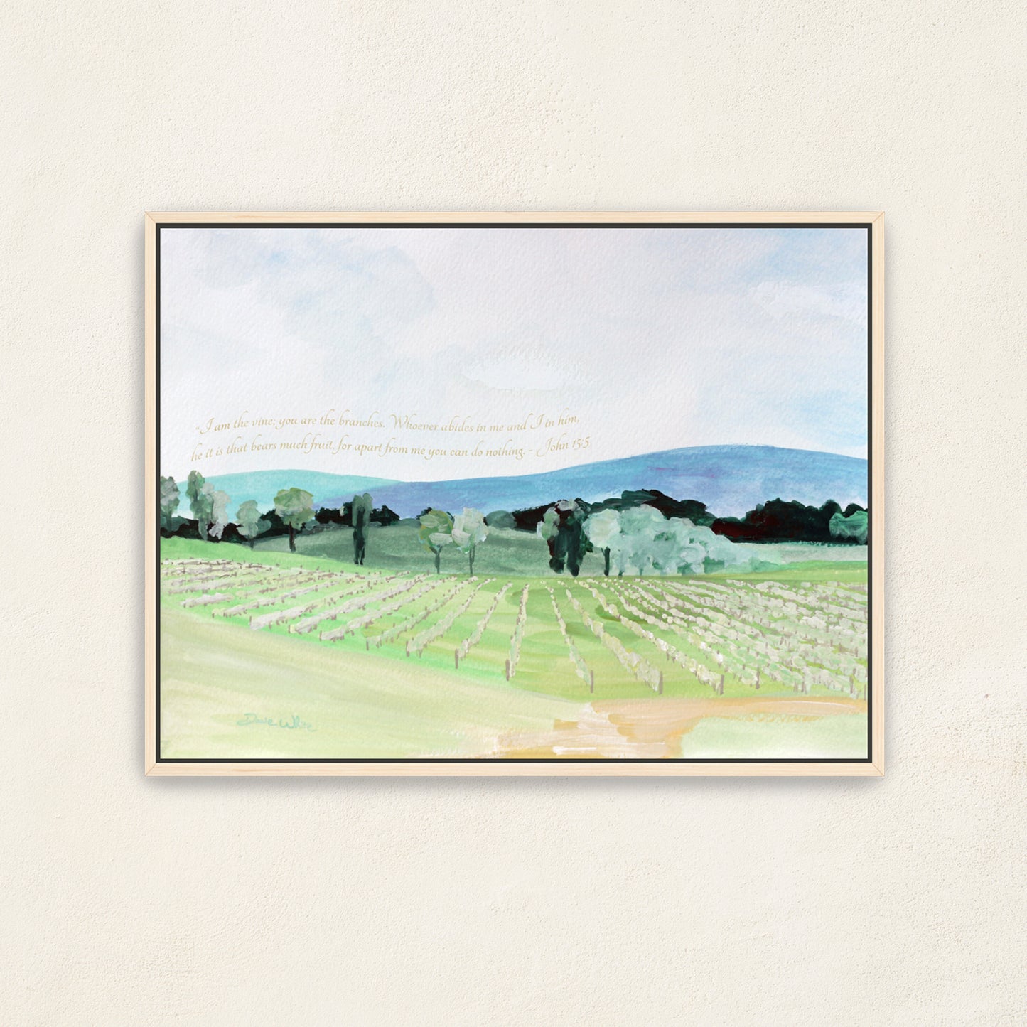 Christian Wall Art Landscape John 15:5