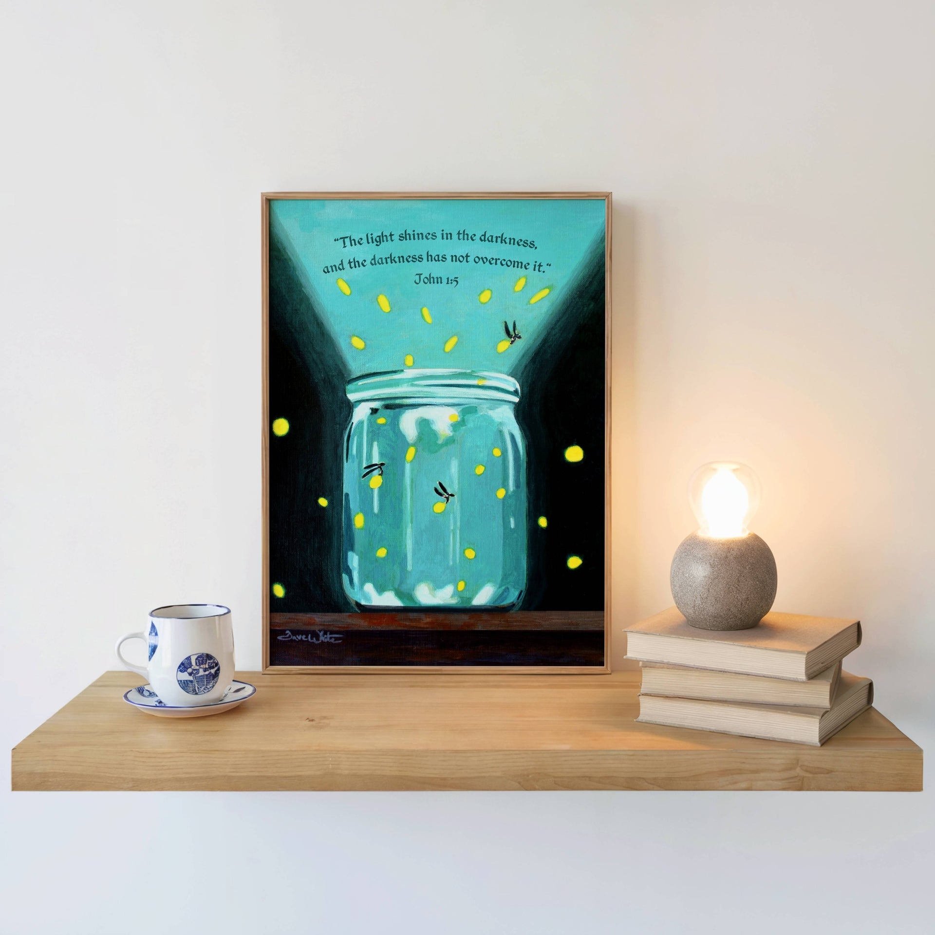 The Light Shines in the Darkness John 1 5 Christian Art