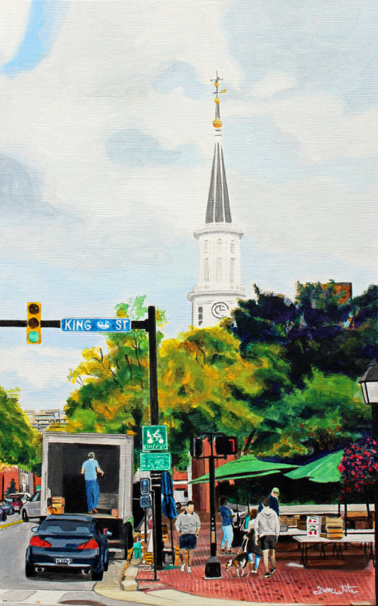 Old Town Alexandria Virginia Art Farmers Market Painting