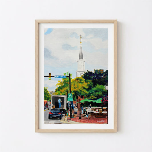 Old Town Alexandria Virginia Farmers Market Painting