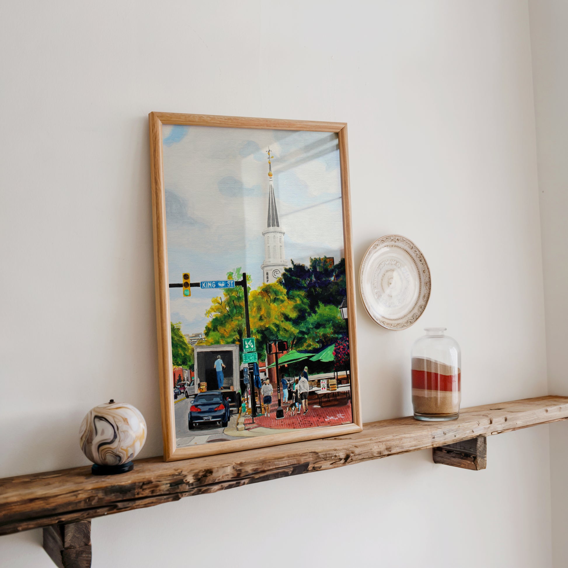 Old Town Alexandria Virginia Farmers Market Artwork