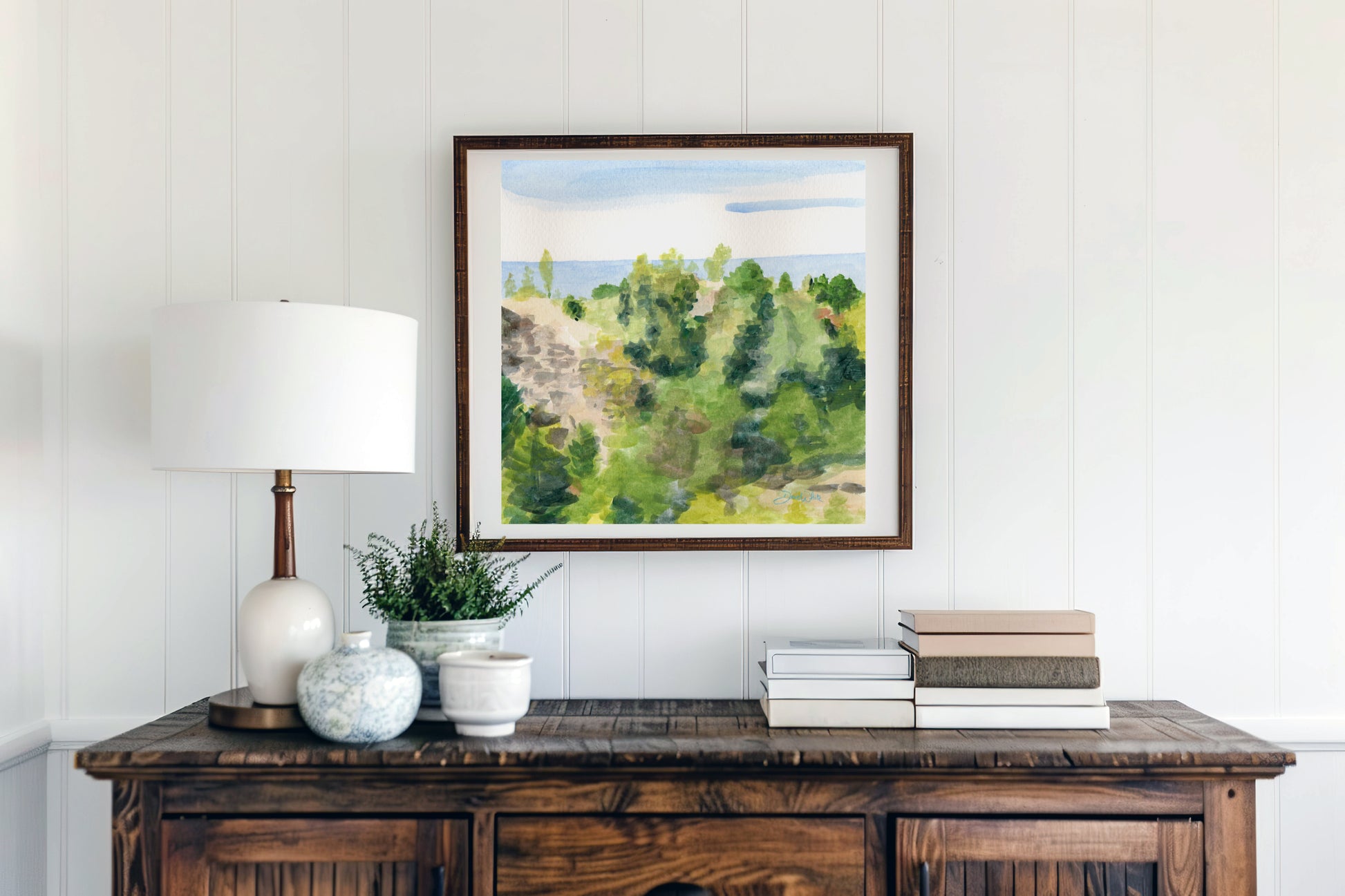 Lake Michigan Indiana Sand Dunes Painting