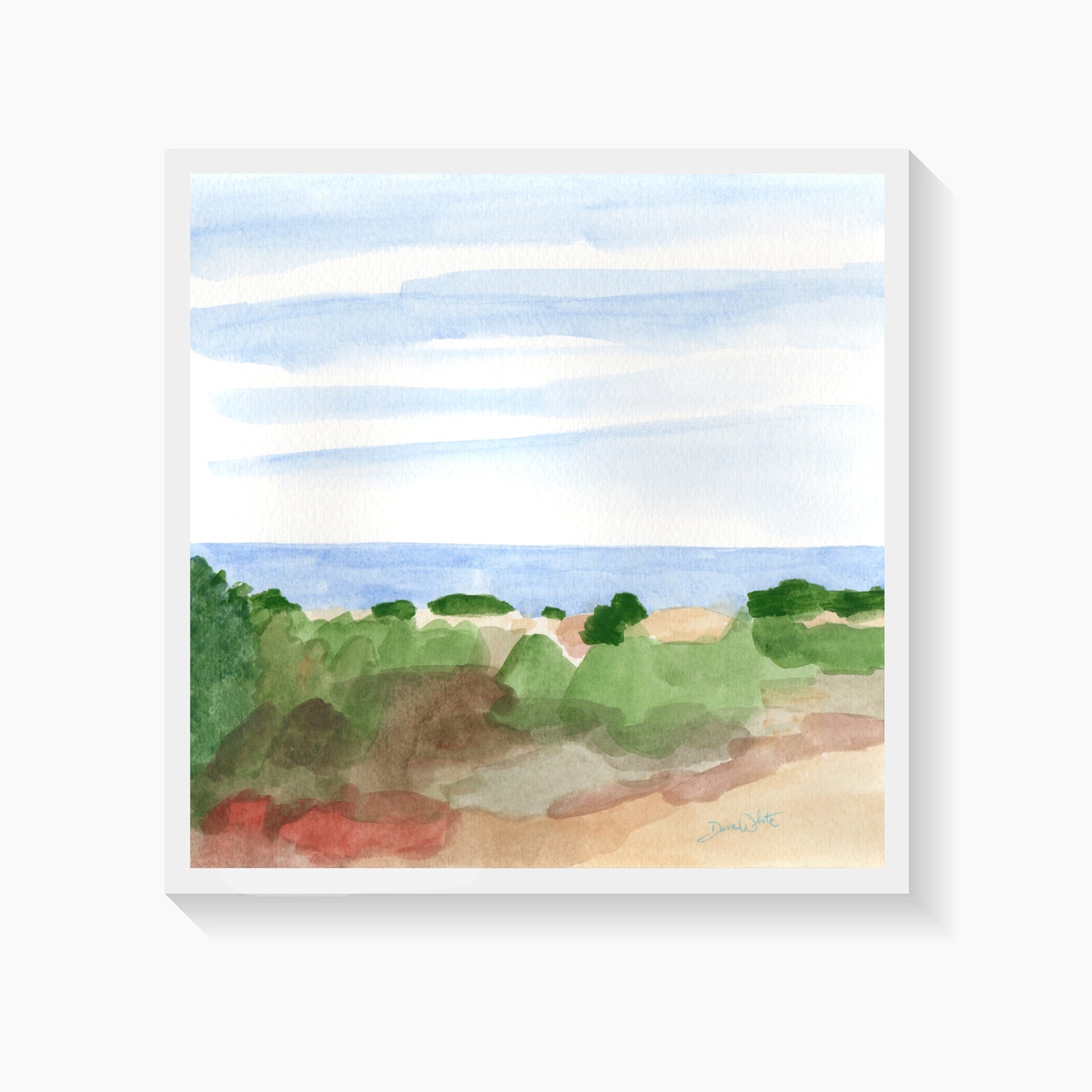 Lake Michigan Sand Dunes Painting