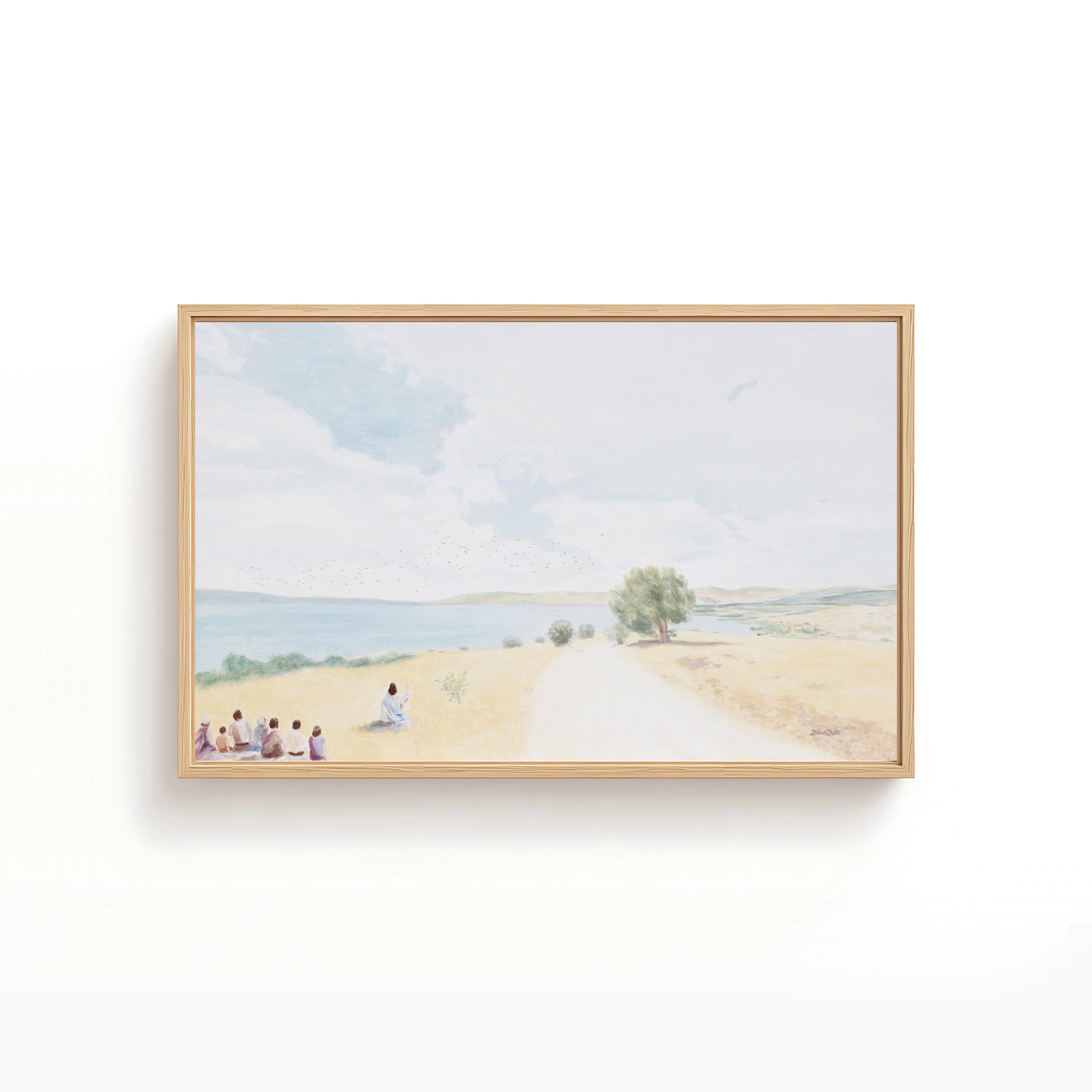 Sermon on the Mount Painting Jesus