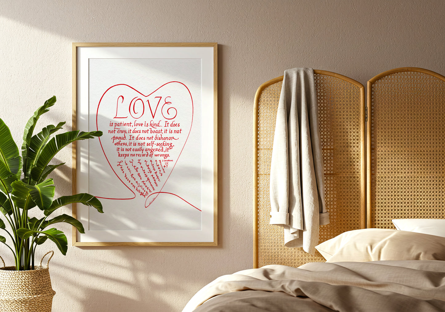 Printable Christian Wall Art 1 Cor 13:4-7