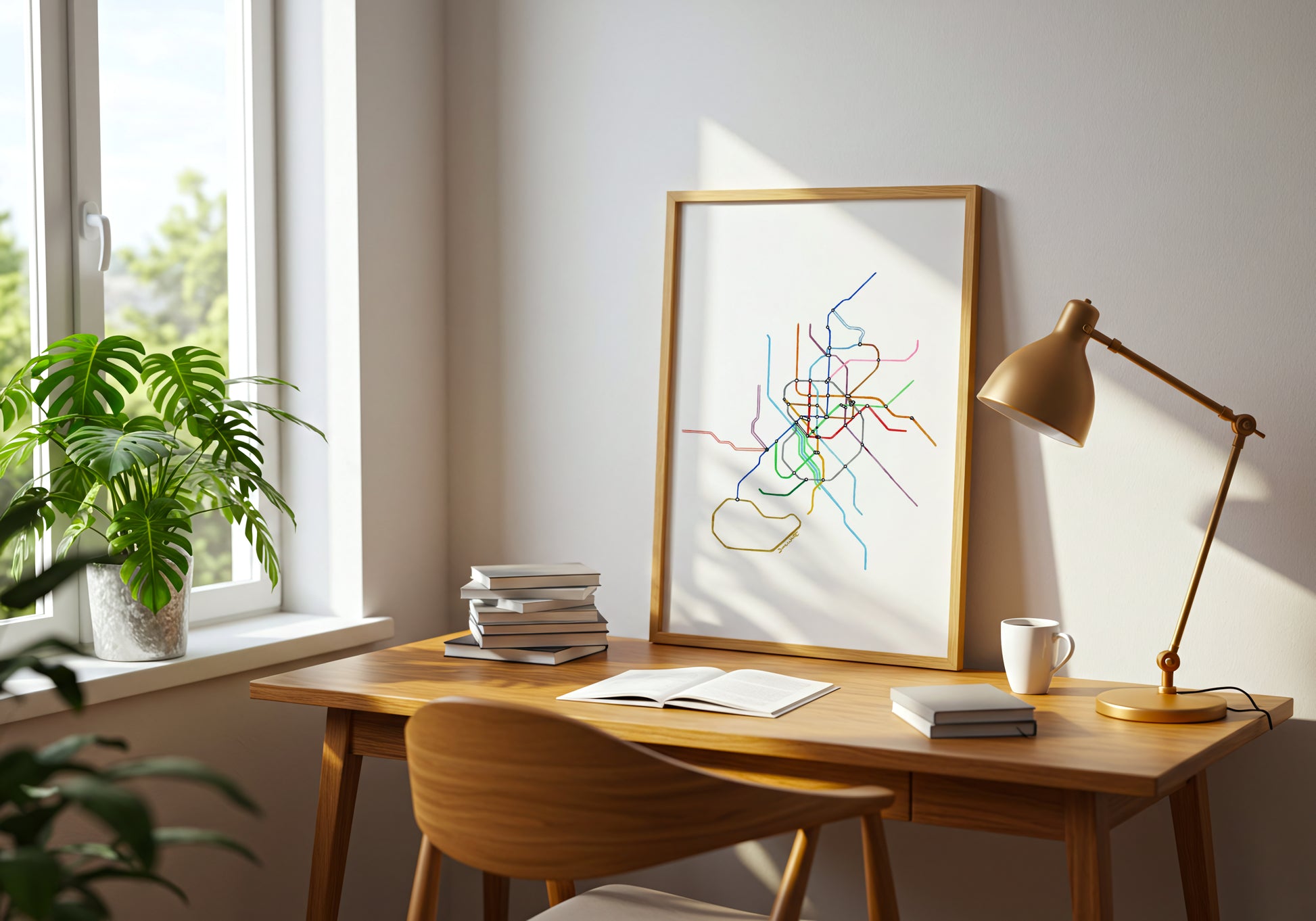 Madrid Artwork Metro Map Print