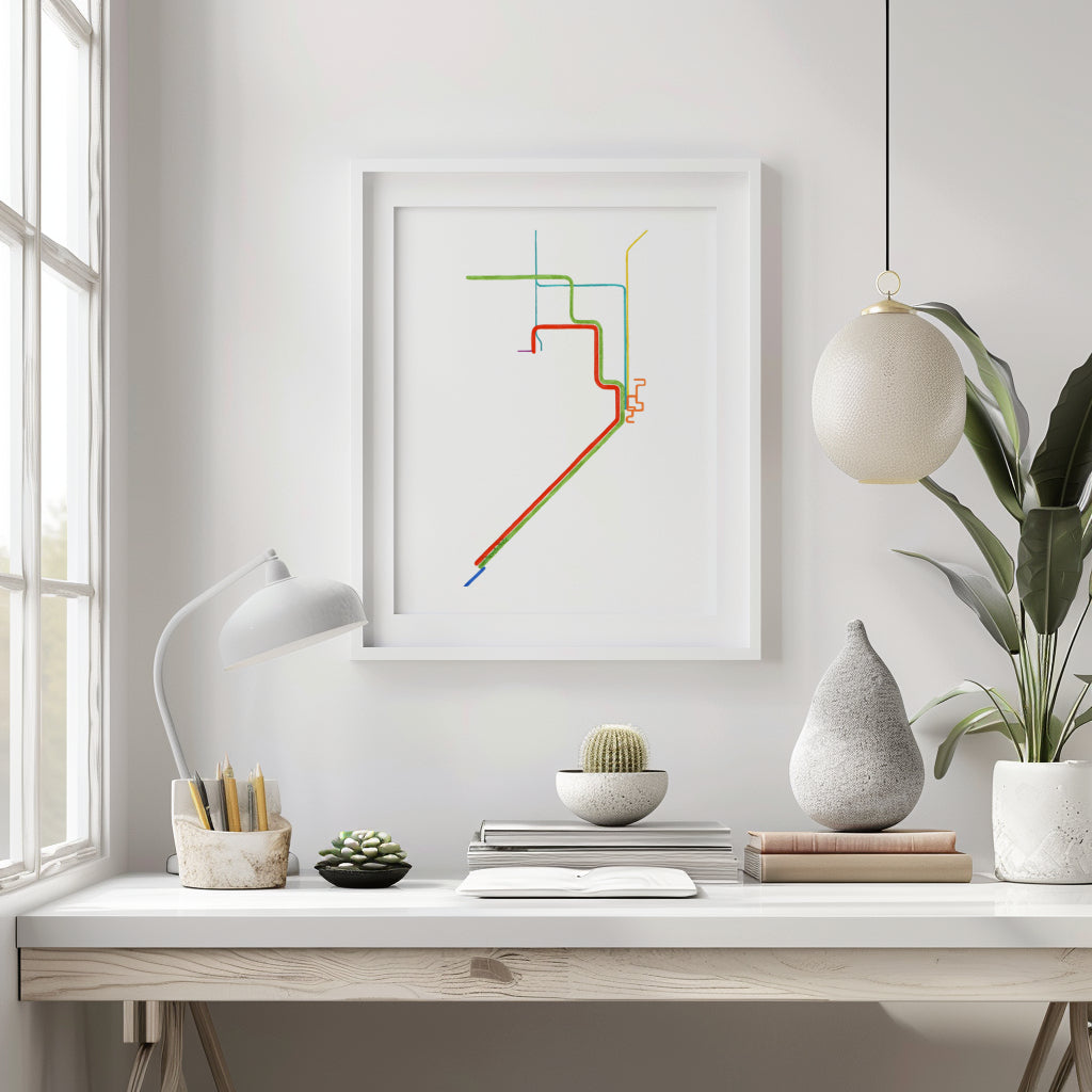 Miami Metrorail Wall Art Print
