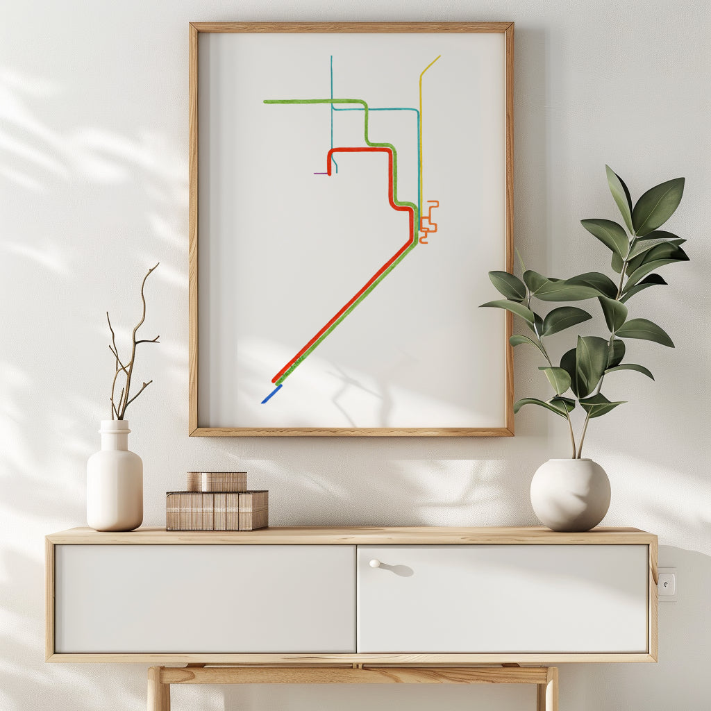 Miami Metrorail Art Print