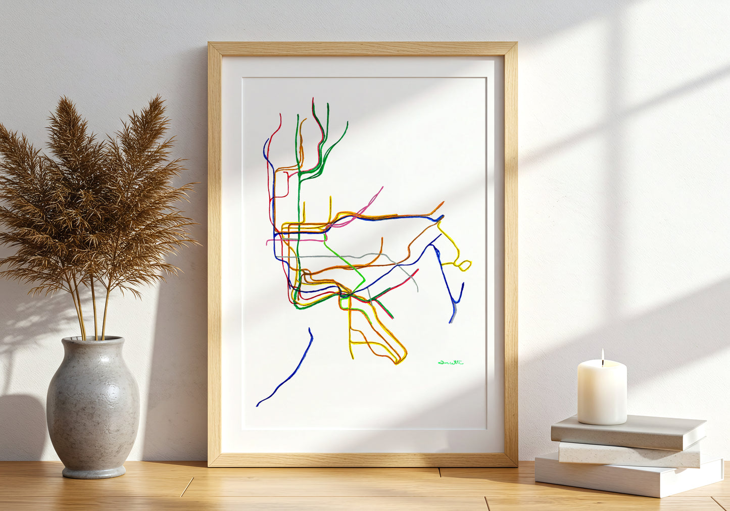 NYC Subway Map Art Print