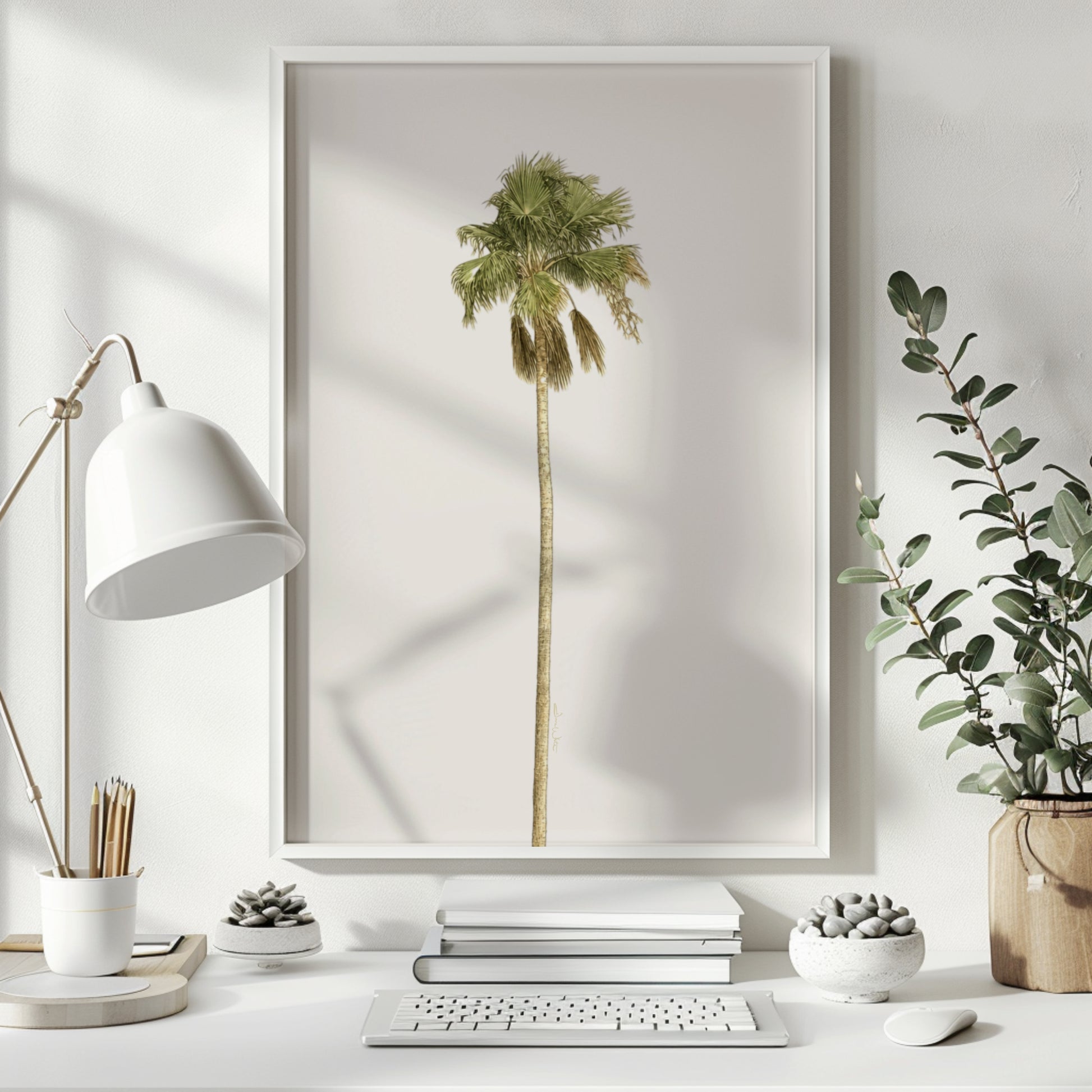 Minimalist Palm Tree Wall Art Print