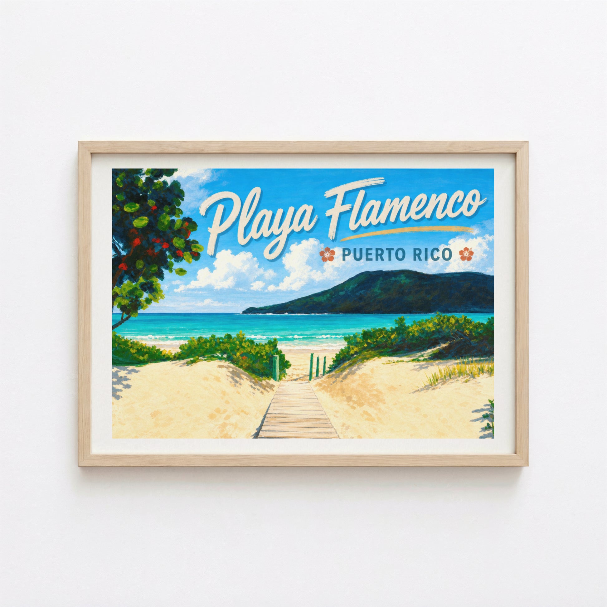 Flamenco Beach Puerto Rico Poster