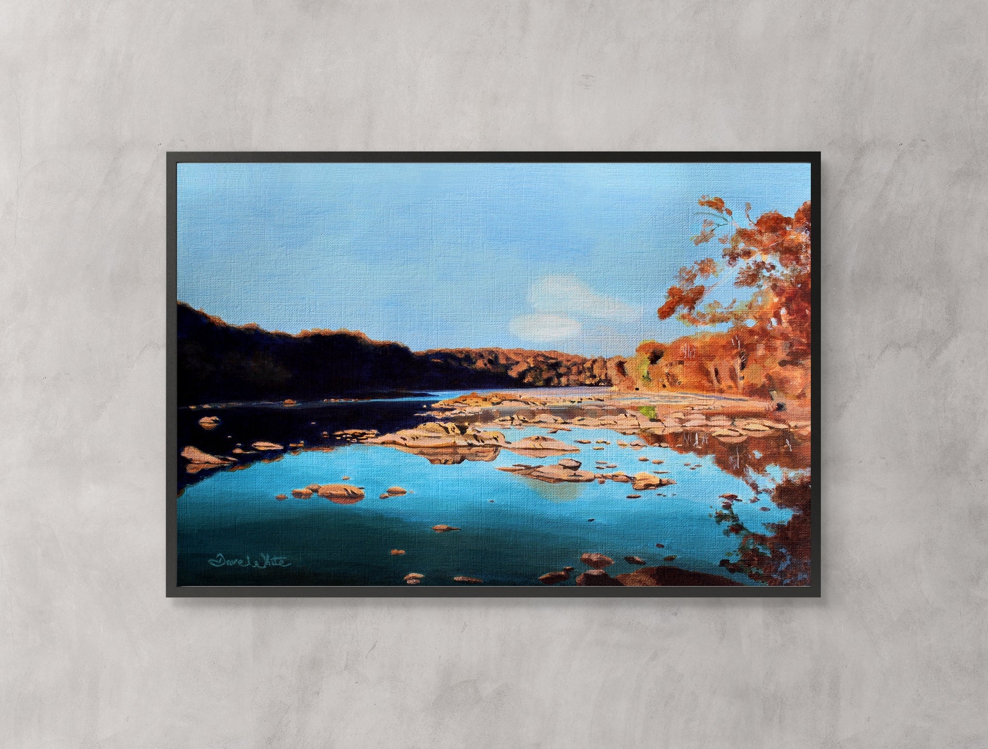 Potomac River Painting Billy Goat Trail Artwork
