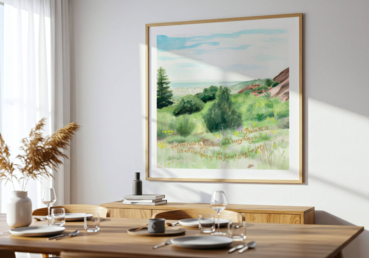 Psalm 96 Red Rocks Landscape Art Denver Colorado