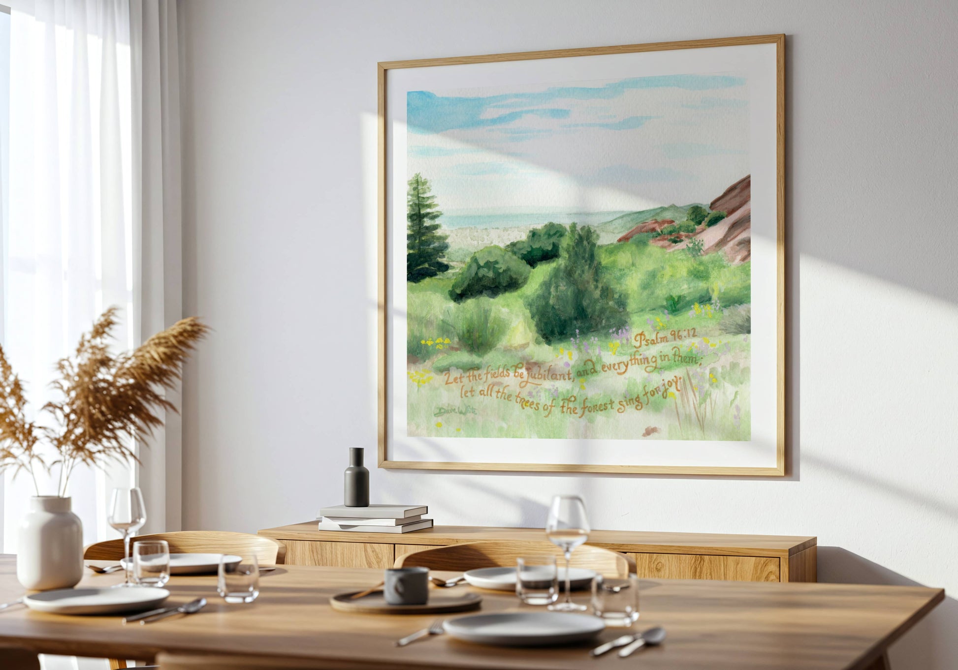 Psalm 96 Red Rocks Landscape Art Denver Colorado