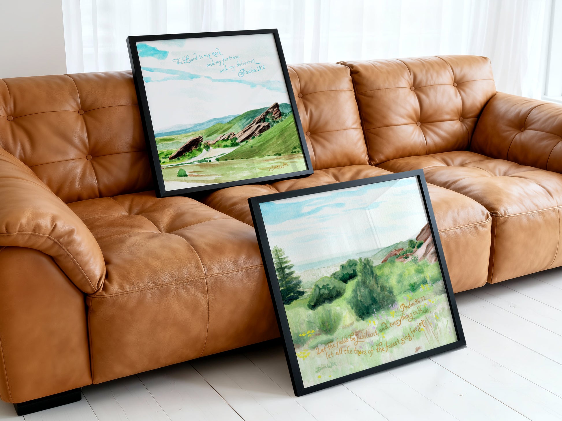 Christian Landscape Art Psalms Red Rocks Colorado