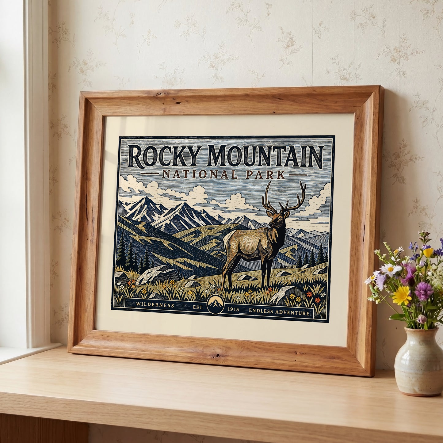 Rocky Mountain National Park Art Print Elk