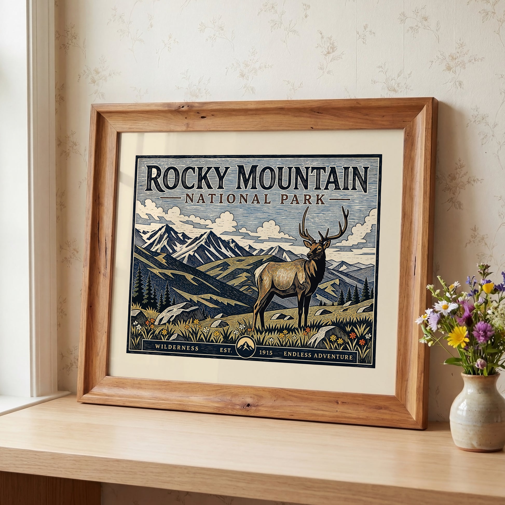 Rocky Mountain National Park Art Print Elk