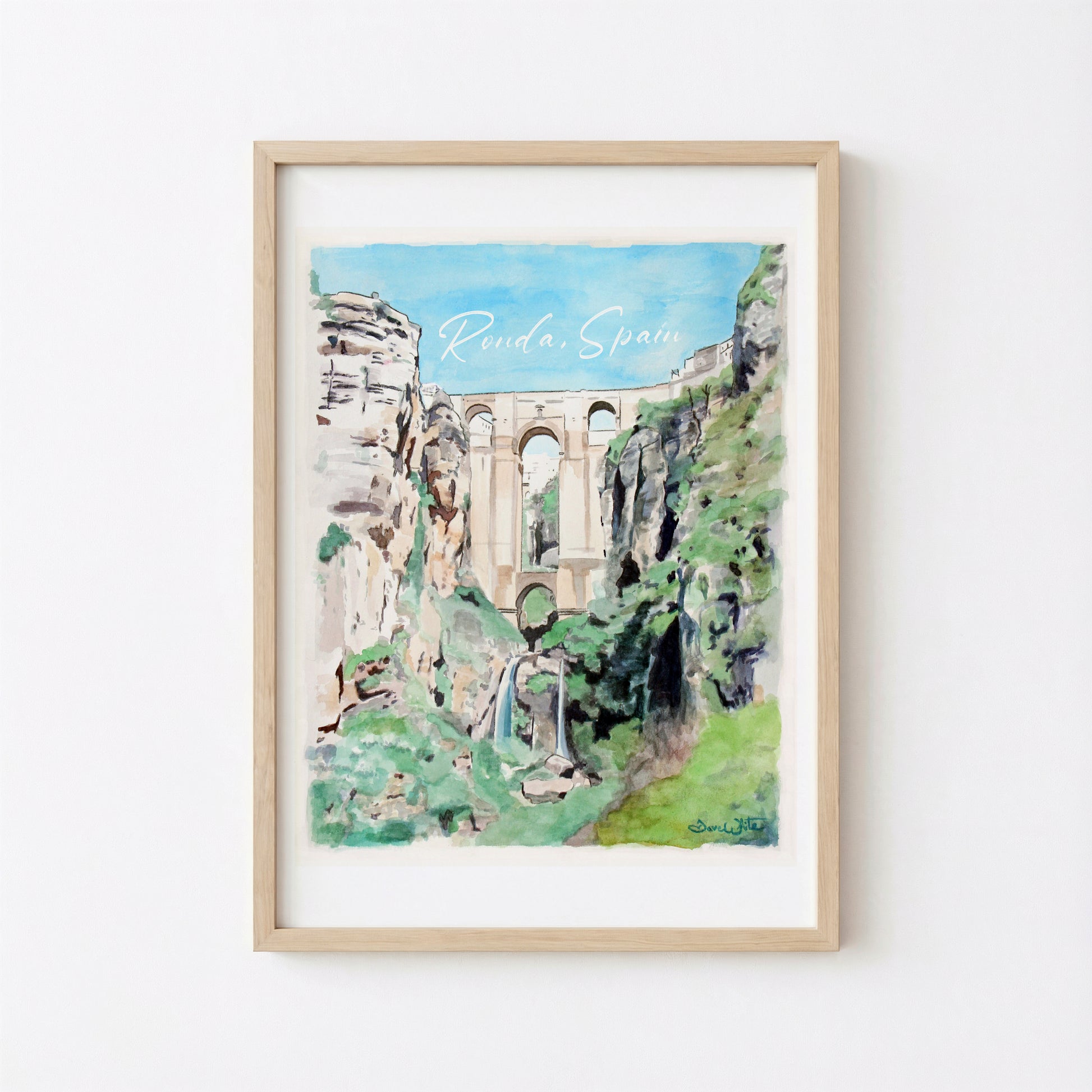 Ronda Spain Painting Watercolor