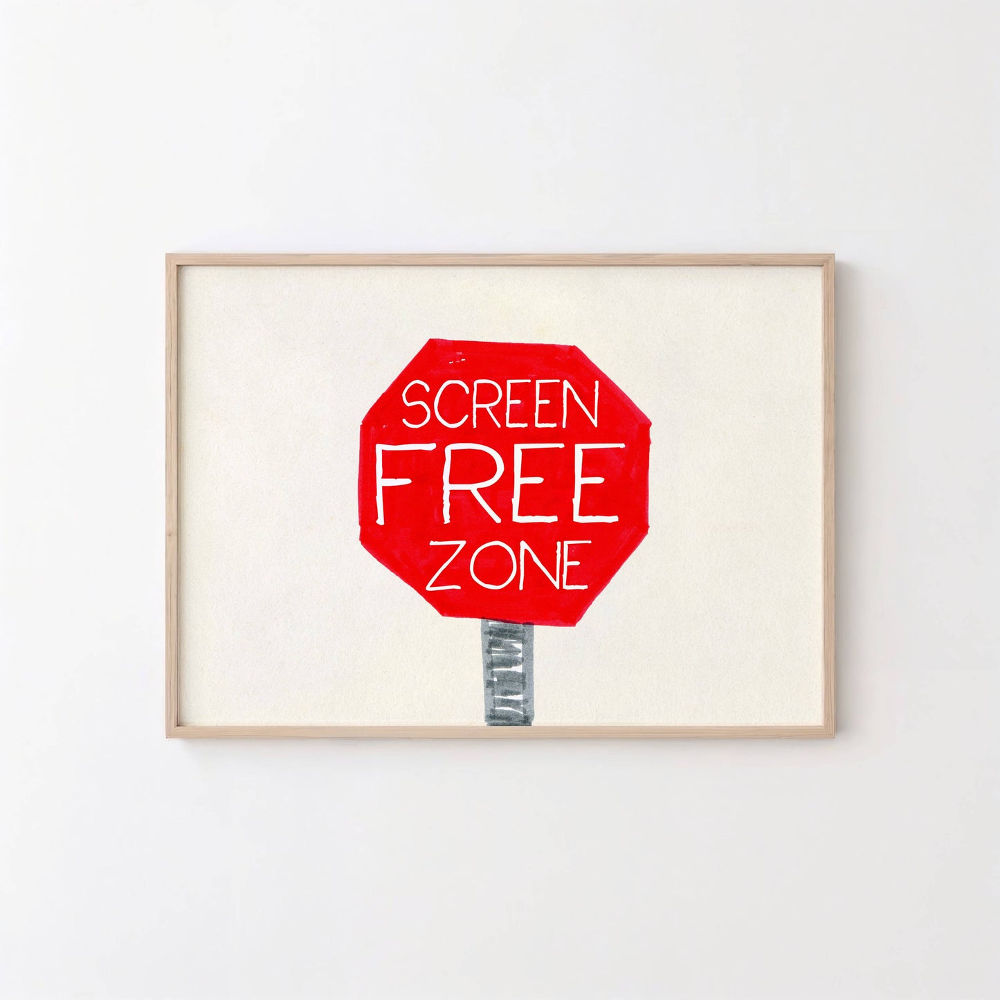 Screen Free Zone Print