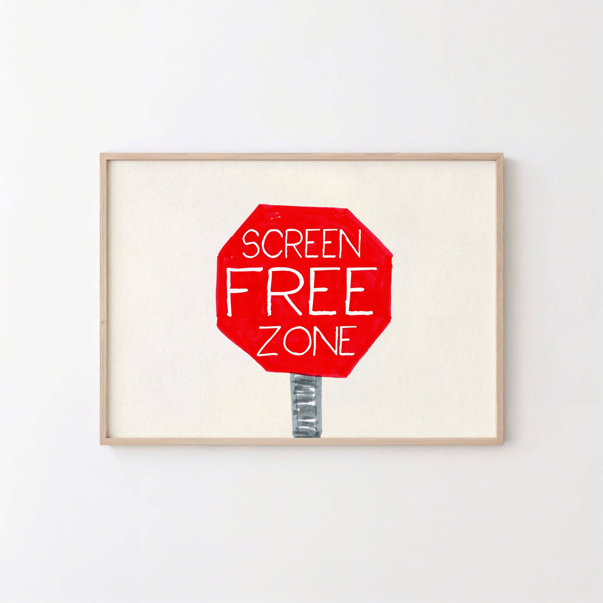 Screen Free Zone Print