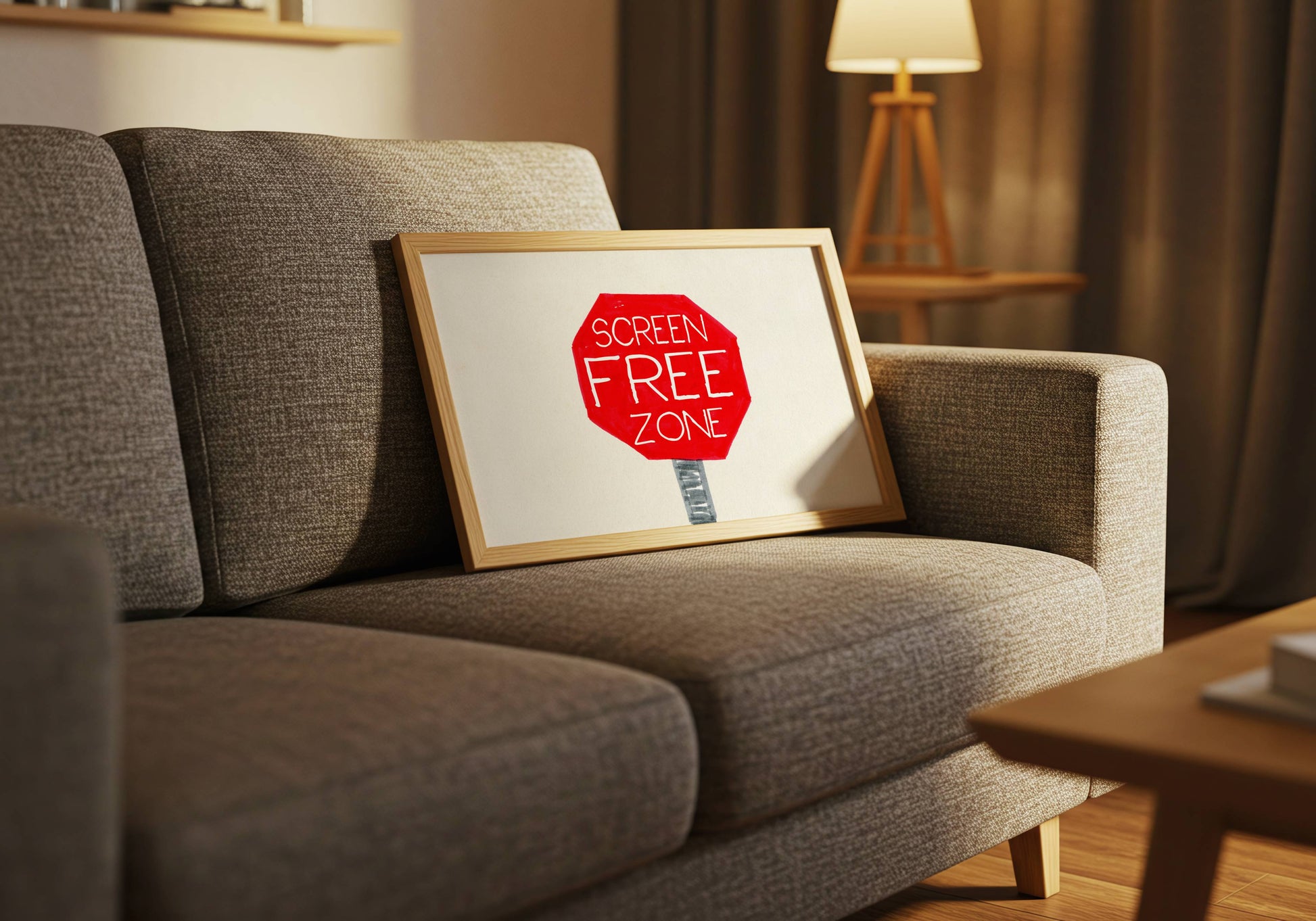 Screen Free Zone Printable Art Print
