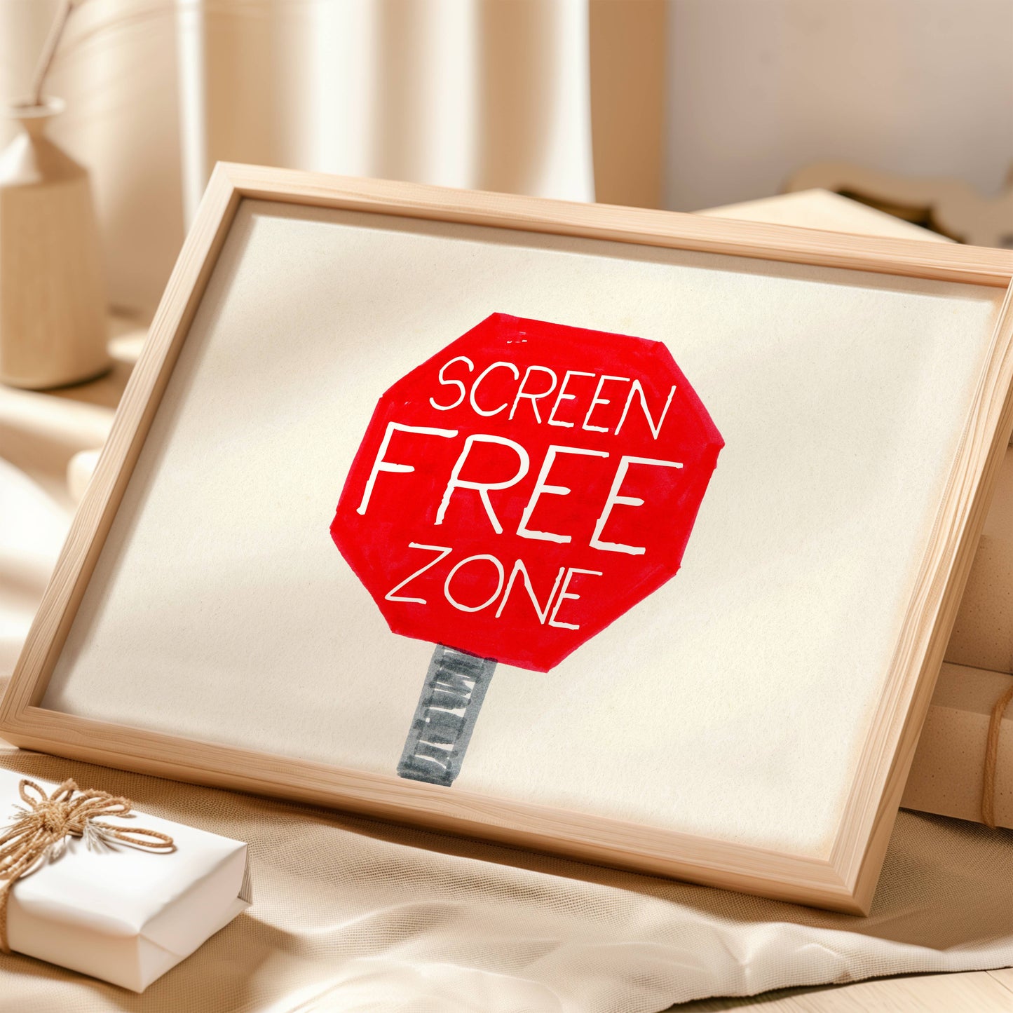 Screen Free Zone Printable Poster
