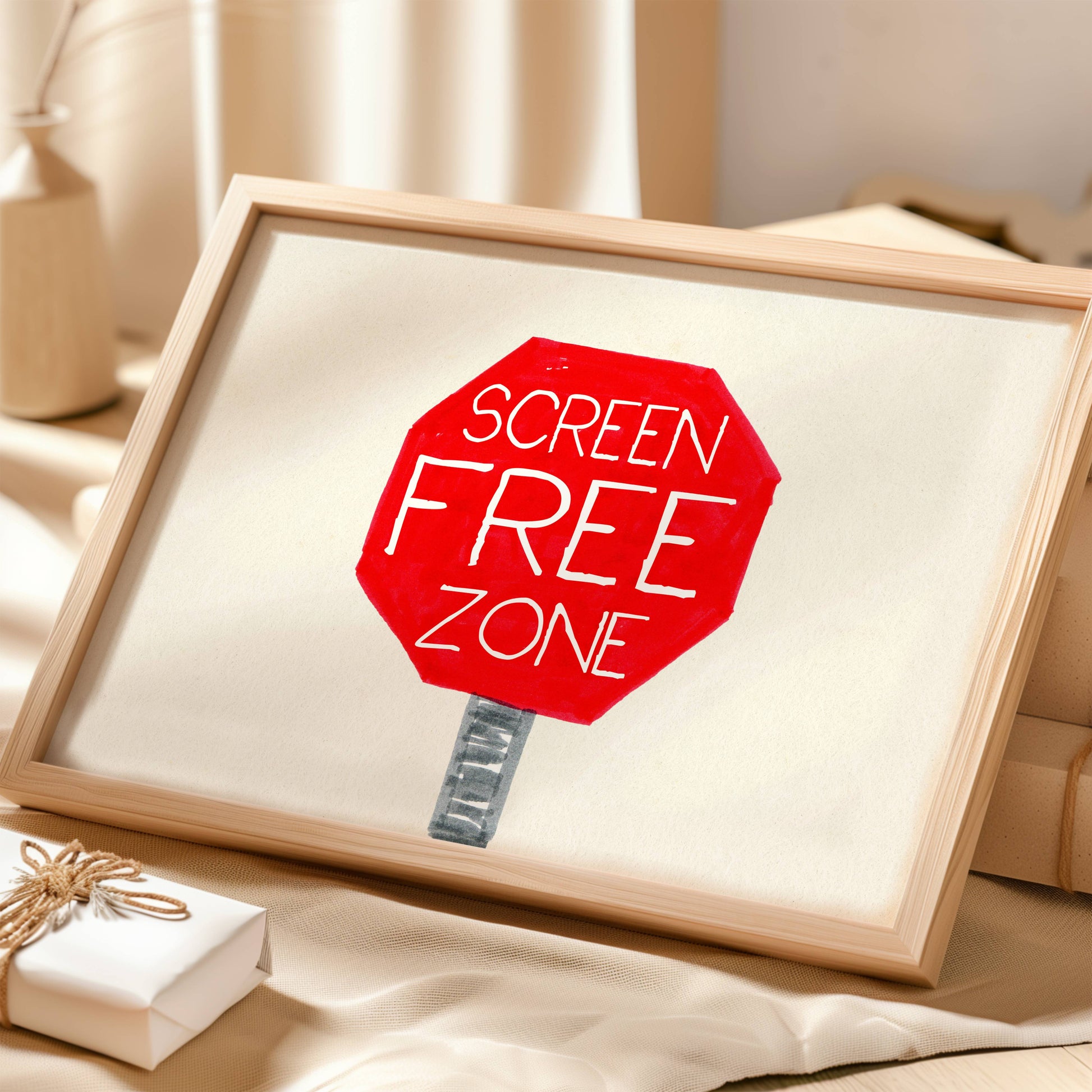 Screen Free Zone Printable Poster