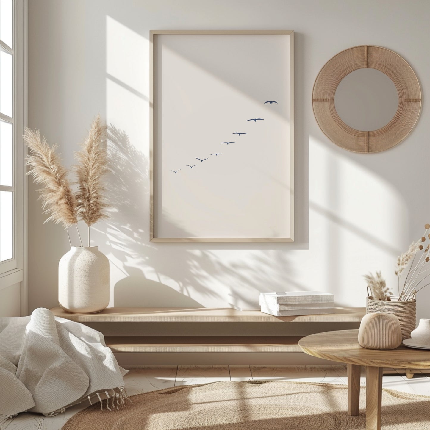 Seagulls Minimalist Art 