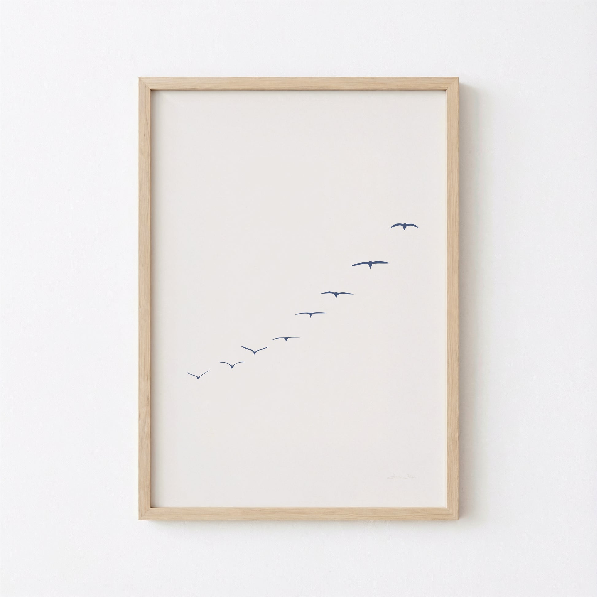Seagulls Minimalist Art Print Printable