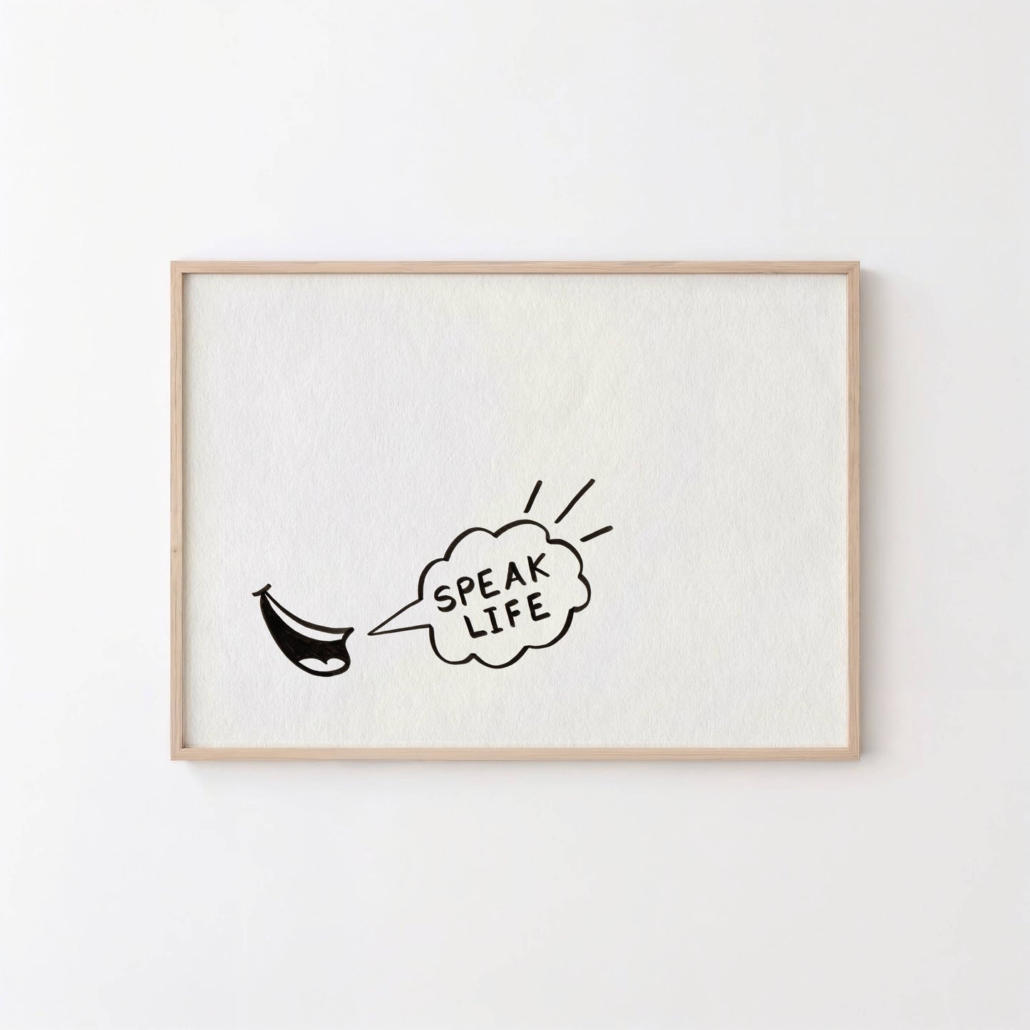 Christian Printable Art Speak Life