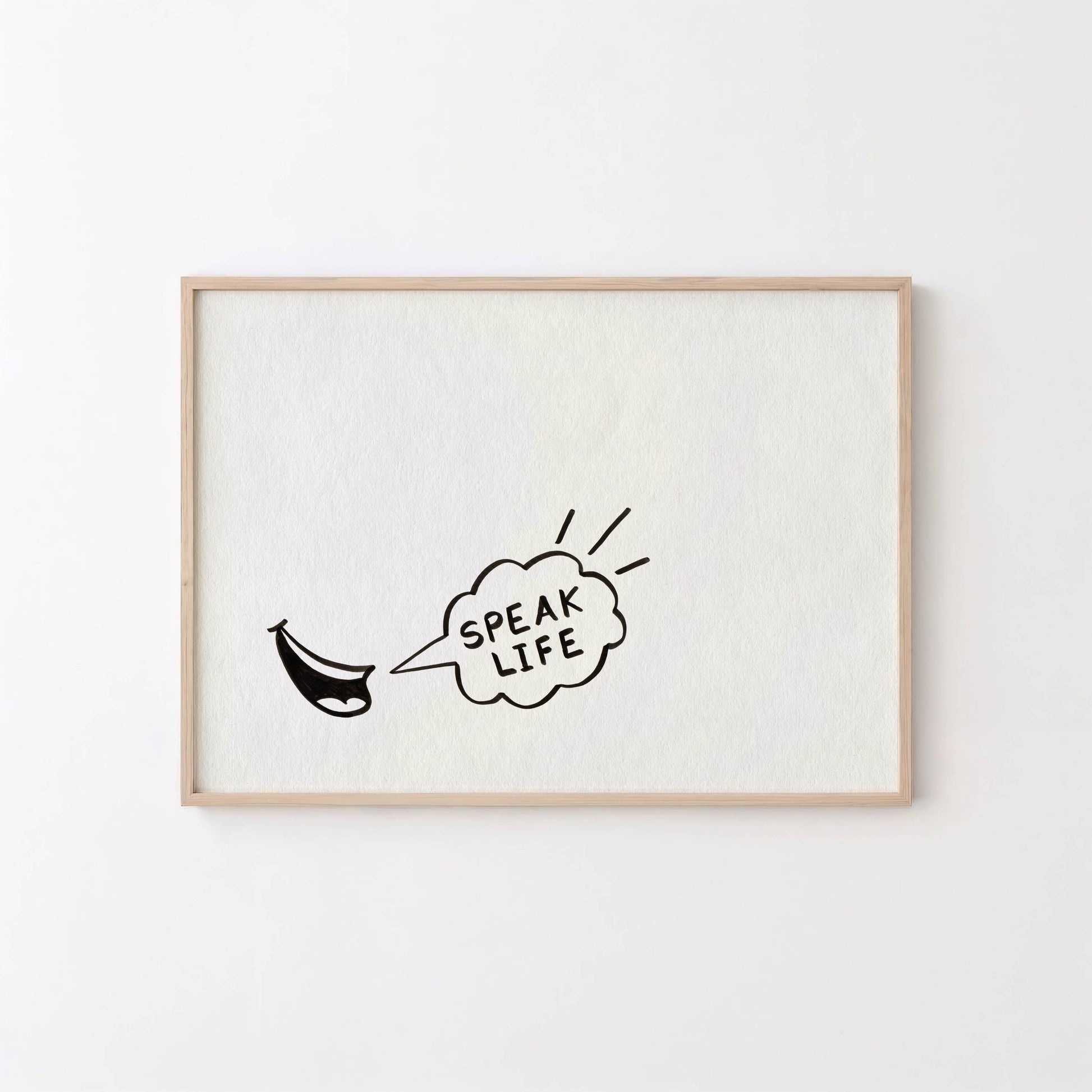 Christian Printable Art Speak Life