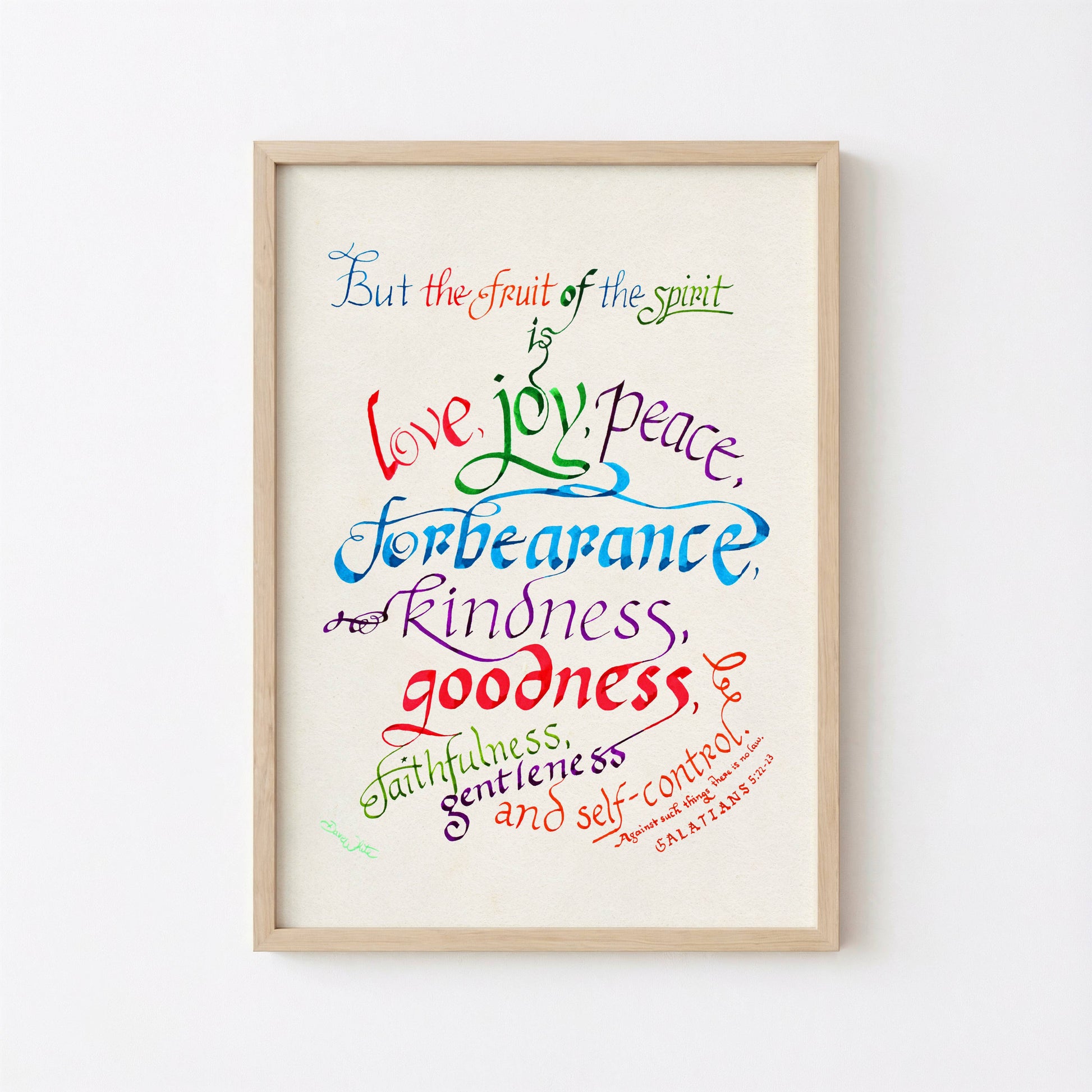 The Fruit of the Spirit Wall Art Printable Christian