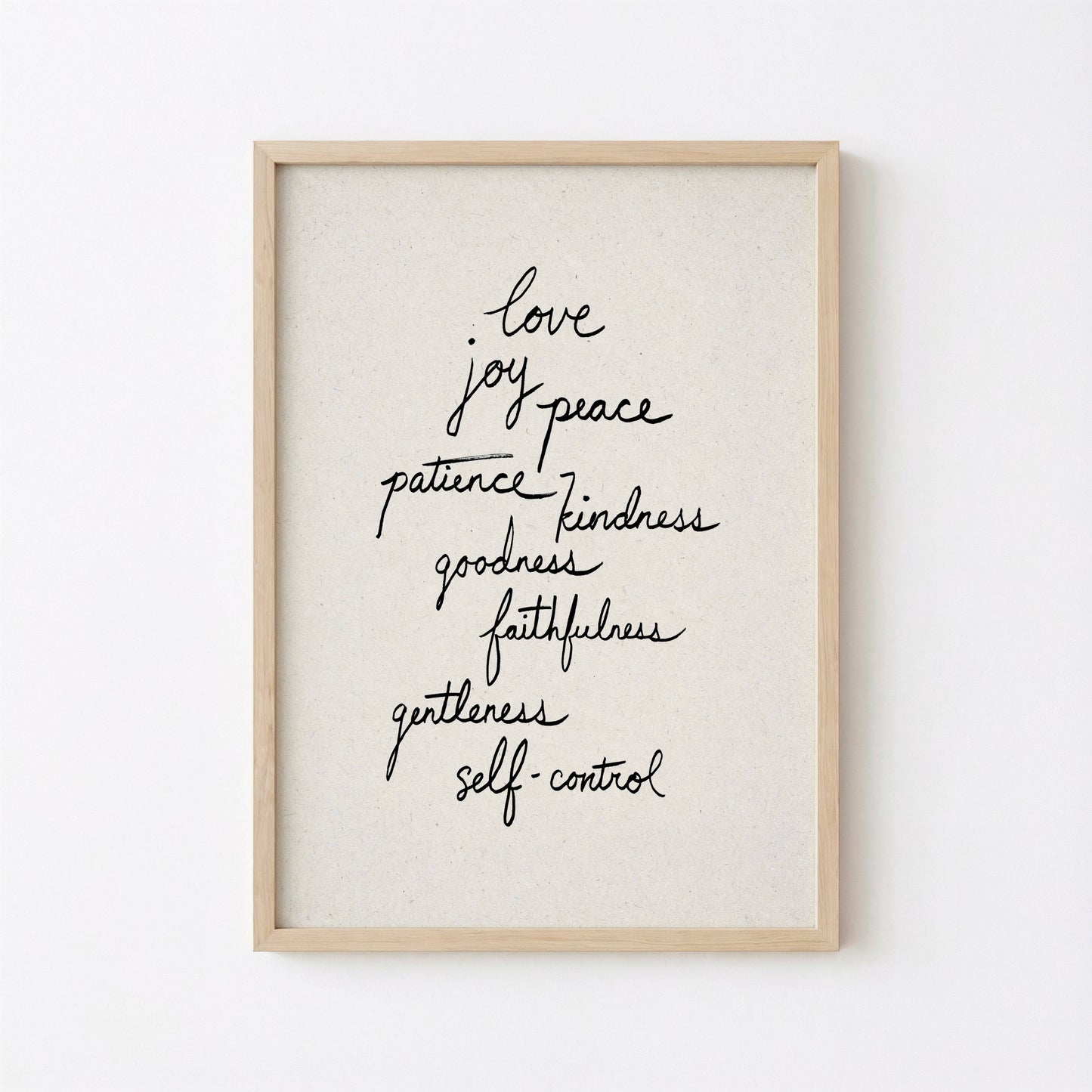The Fruit of the Spirit Printable Art Cursive Handwriting