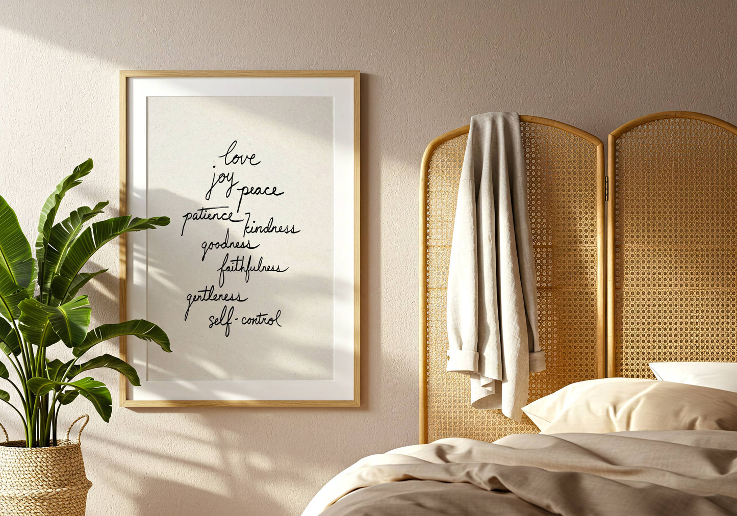 The Fruit of the Spirit Printable Christian Art Cursive Handwriting