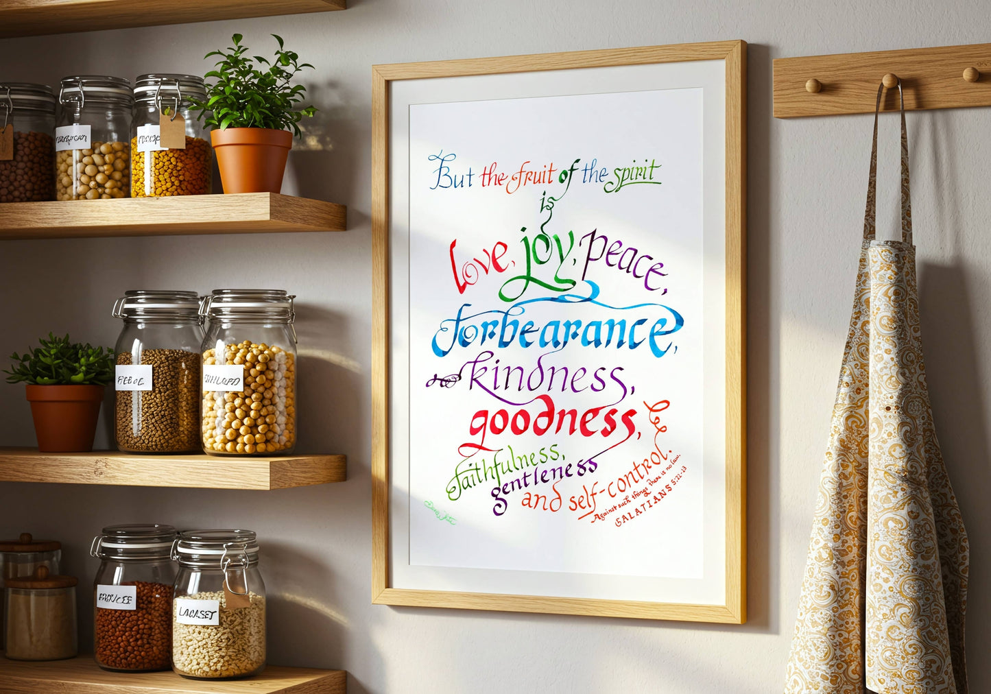 The Fruit of the Spirit Christian Wall Art Print