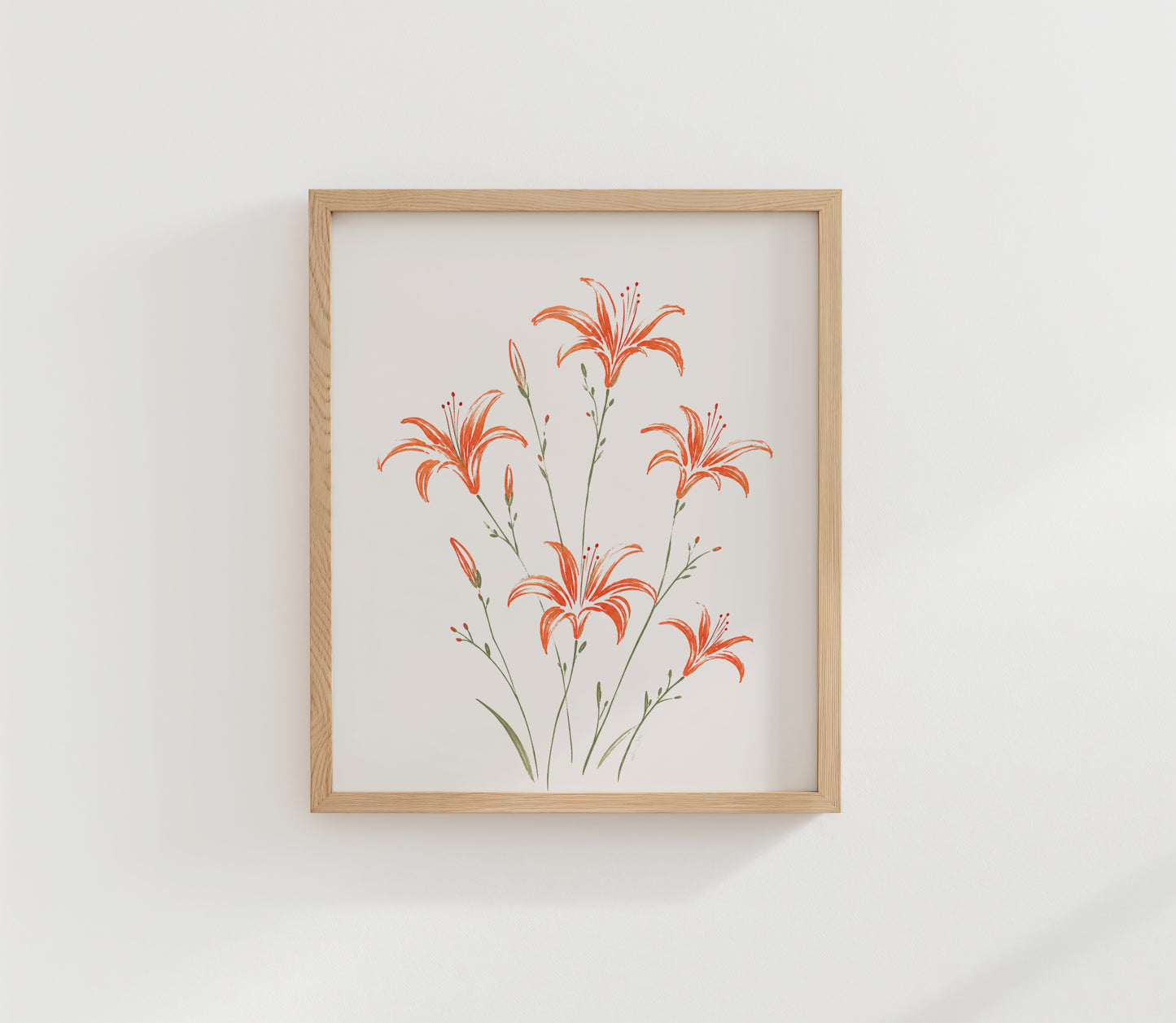 Tiger Lily Floral Art Print