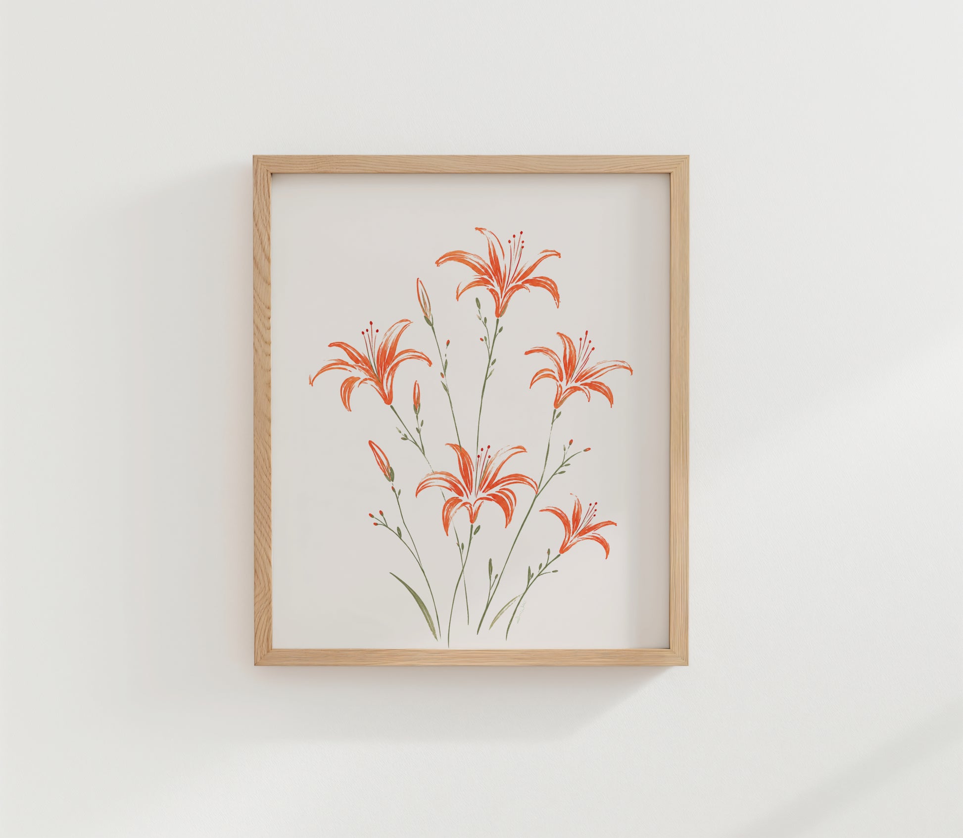 Tiger Lily Floral Art Print
