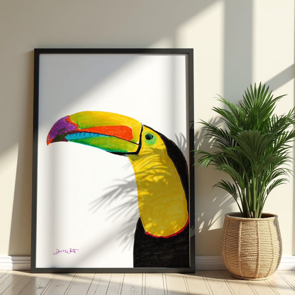 Toucan Artwork Framed