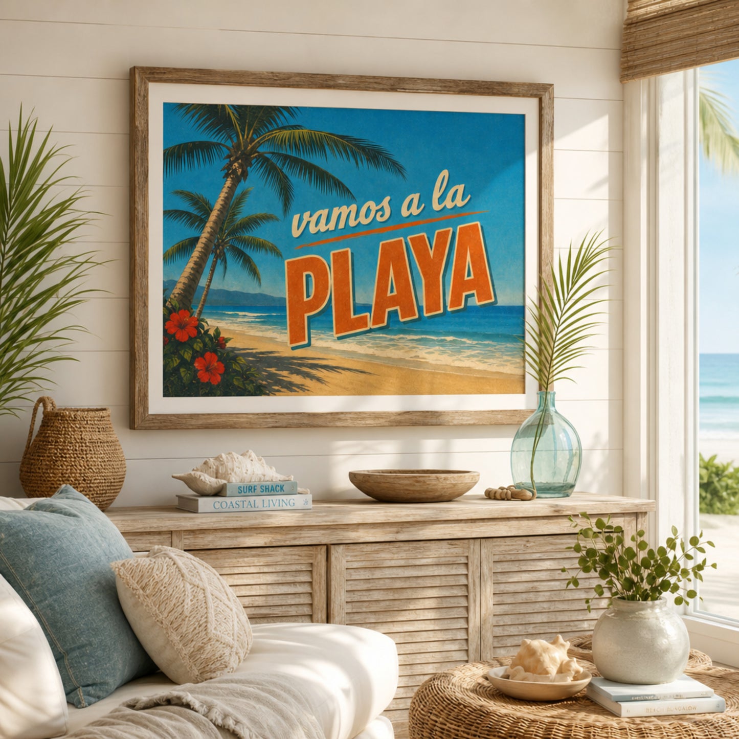 Beach House Decor Art Print Tropical