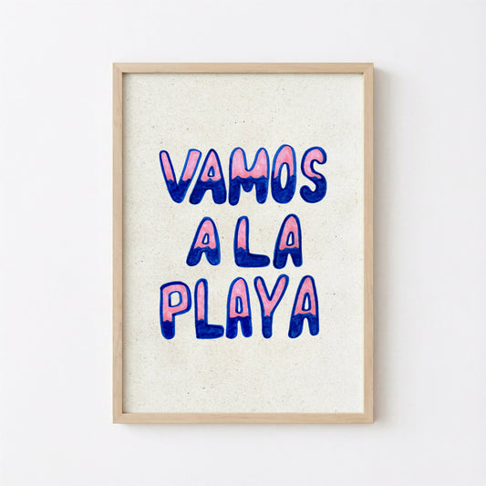 Vamos a la Playa Art Print