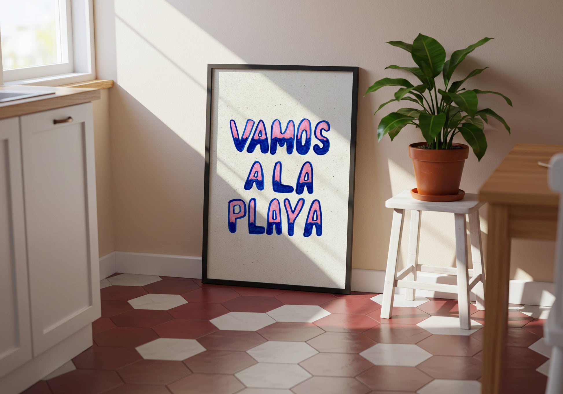 Vamos a la Playa Art Print Spanish