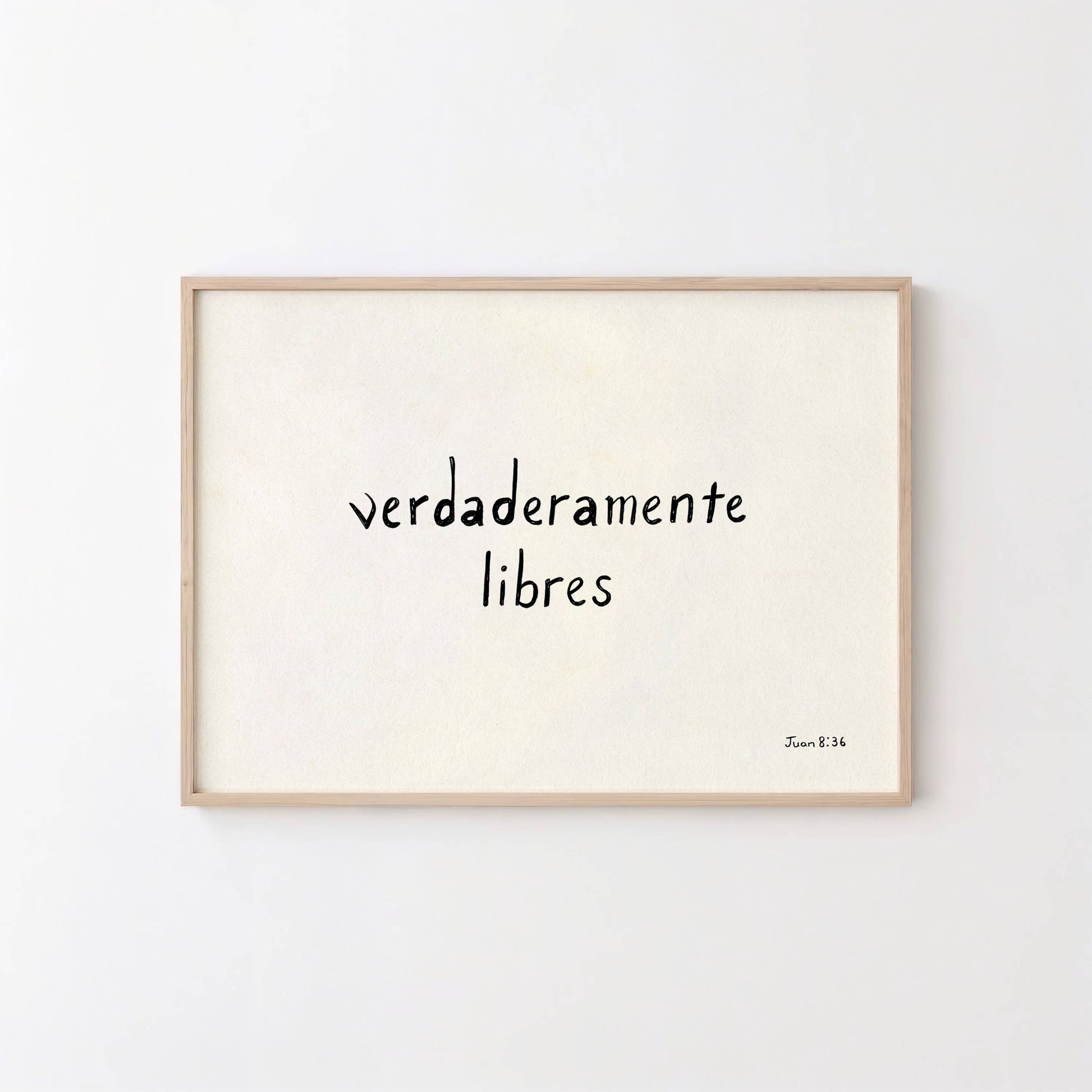 Verdaderamente Libres Arte Imprimible