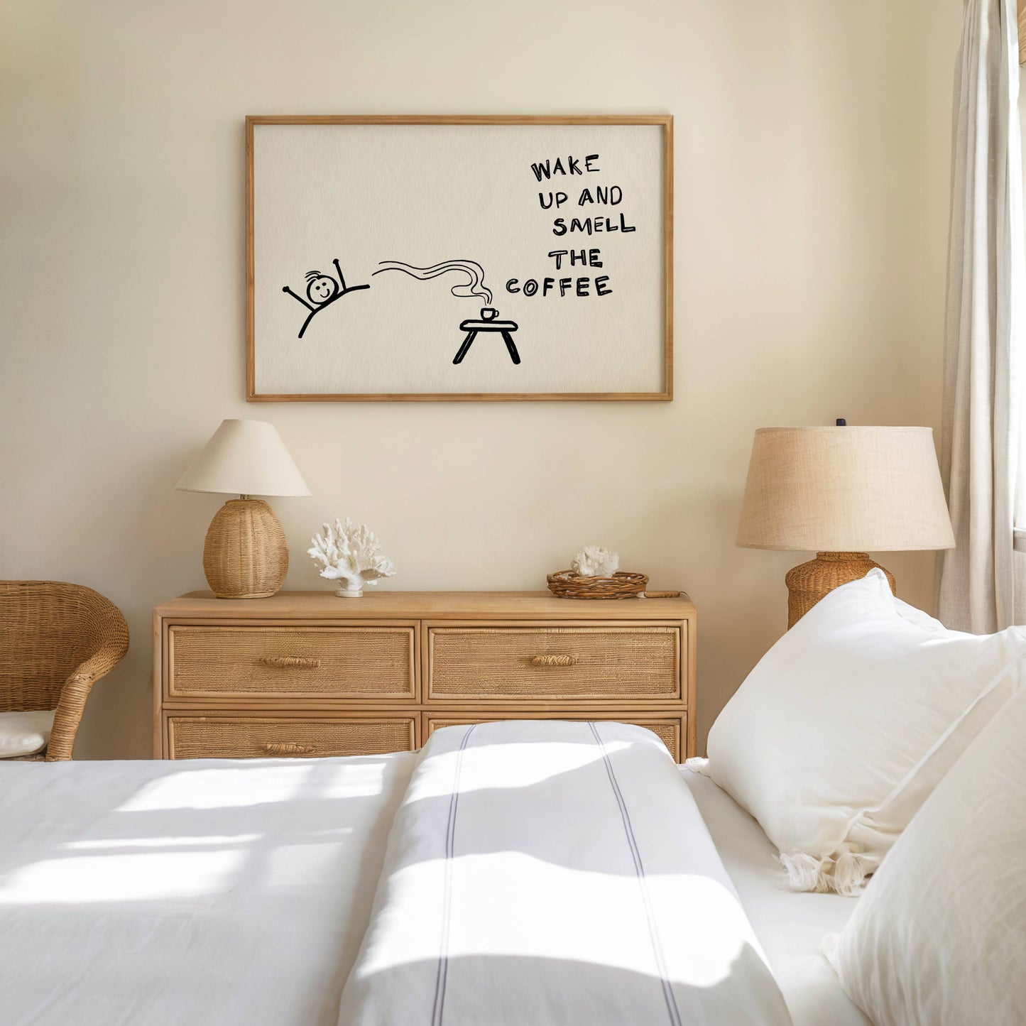 Wake Up and Smell the Coffee Printable Wall Art