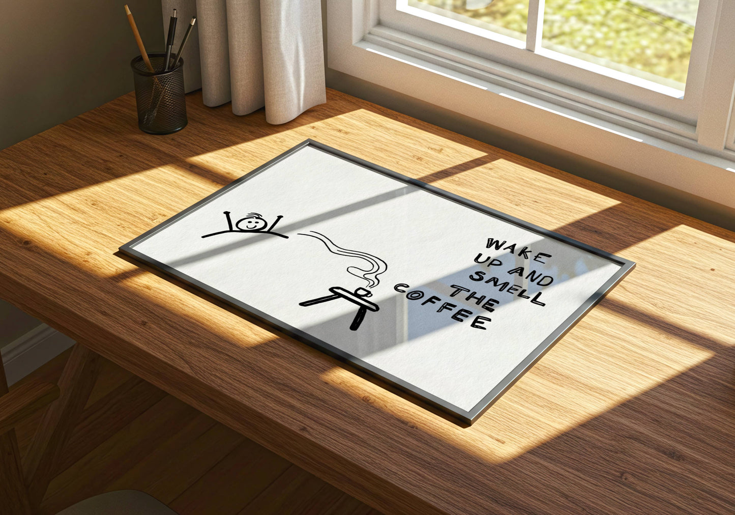 Wake Up and Smell the Coffee Printable Art for Kitchen