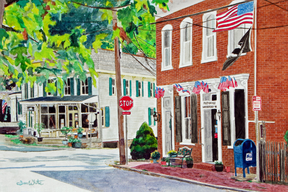 Waterford Virginia Post Office Painting Art Print