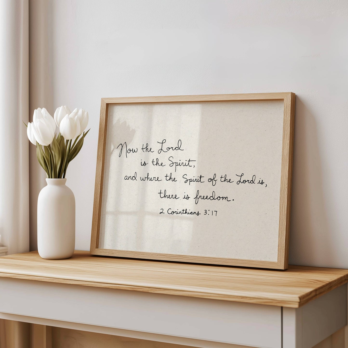 Printable Christian Art 2 Corinthians 3:17 Where the Spirit of the Lord is there is freedom