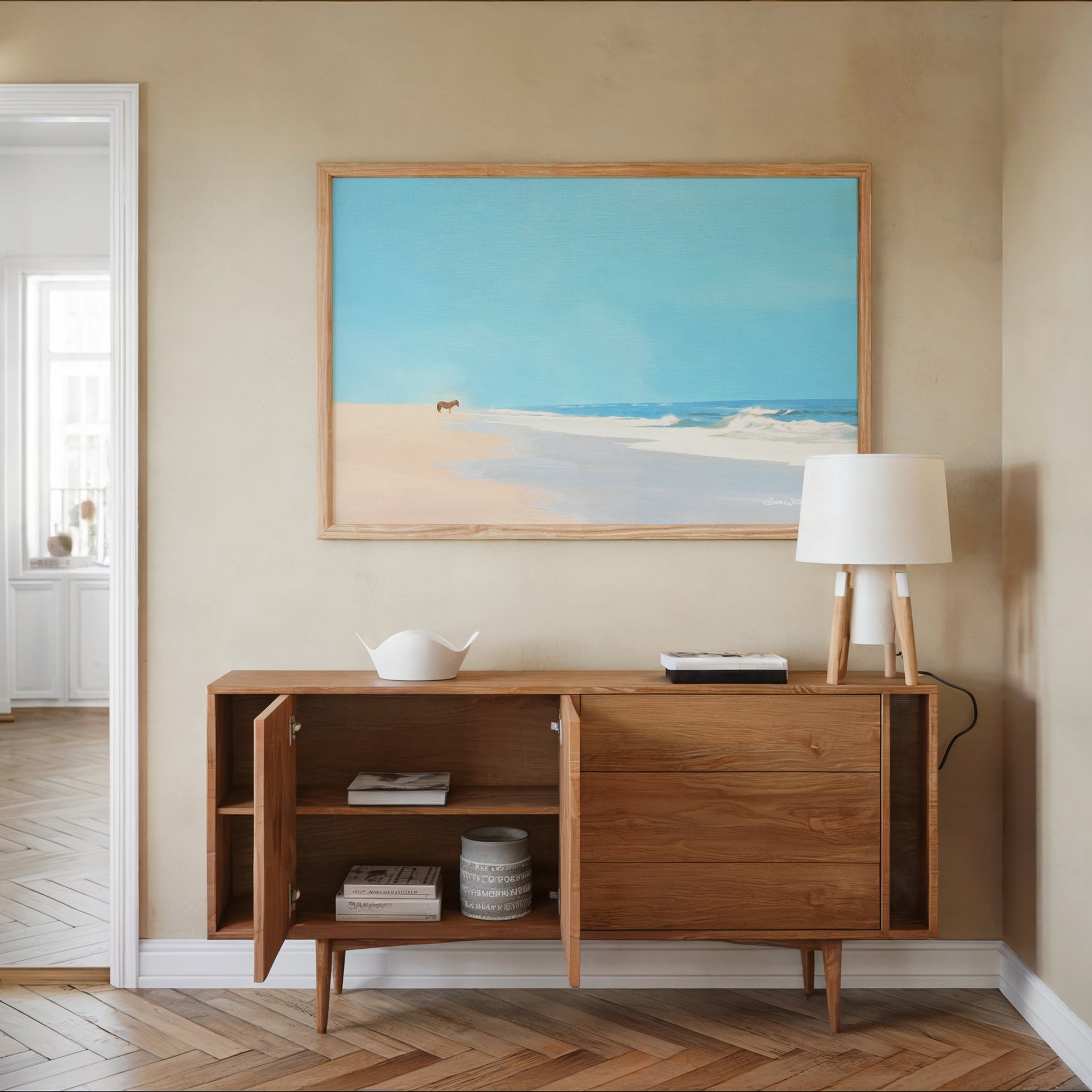 Wild Horse Coastal Wall Art Print